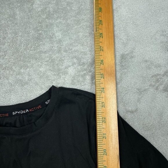 Spyder Active Womens Black Long Sleeve Top S Nylon Spandex 6697 - Picture 2 of 7